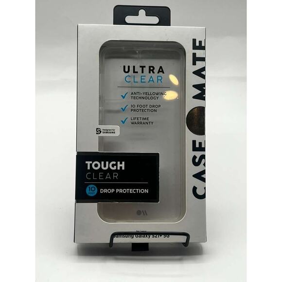 Case-Mate Tough Clear Case for Samsung Galaxy S21 Anti-Yellowing Phone Cover - Picture 1 of 3